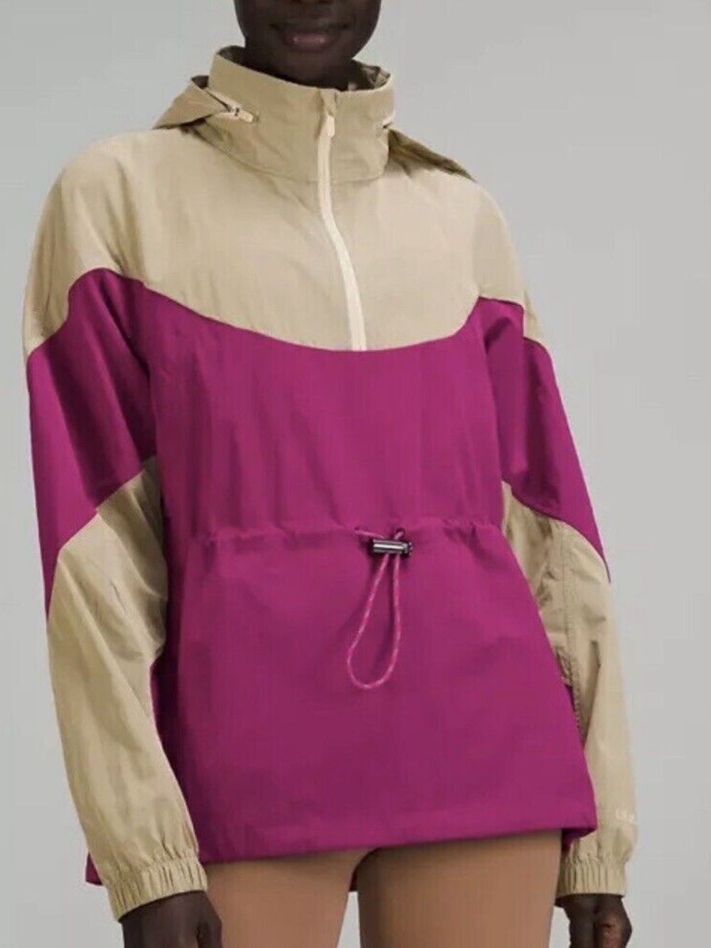 EUC Lululemon Evergreen Anorak Prosecco / Ripened Raspberry Athleisure Packable